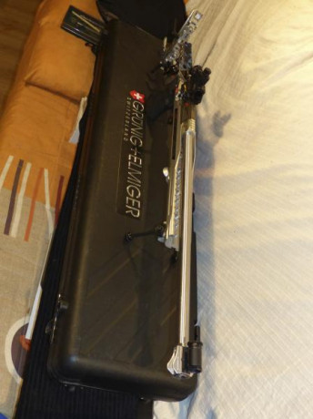 VENDO MI CARABINA DE COMPETICION   GRUNIG+ELMIGER  22
MODELO RACER CAÑON SELECCIONADO,RABERA RETURN,CULATA 130