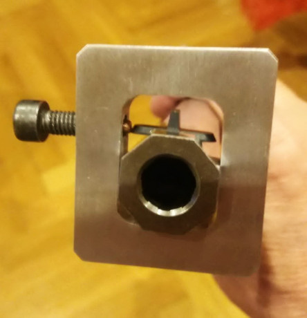VENDO placa para regular con precisión el punto de mira en armas de avancarga, mecanizado en duraluminio 00