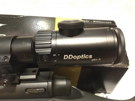 Vendo visor DDoptics 5-30X50 III generación, retícula mil-dot iluminada (se ilumina solo el dot central 01