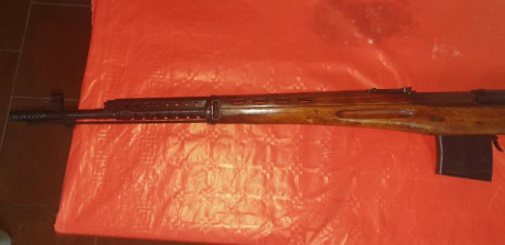 Vendo fusil svt 40 de 1941 pavon y madera en perfecto estado comprado en izquierdo y solo probado con 11
