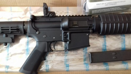 Vendo carabina AR-15 en calibre 9 mm con cañón de 16". Se compró nueva en agosto del 2018. Hasta 10