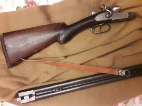Buenas recientemente he heredado una escopeta paralela de perrillos del calibre 20, marca: J.J Sarrasqueta 21