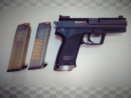 VENDIDA

Vendo pistola HK USP de 5 pulgadas, con muy poco uso. Con licencia A en la actualidad. EXTRAS: 01