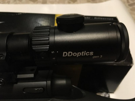 Vendo visor DDoptics 5-30X50 III generación, retícula mil-dot iluminada (se ilumina solo el dot central 02