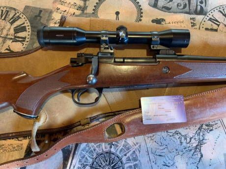 Un amigo vende este rifle. Precio con funda i mira 800€. La mira es svarowski 4x32r i el rifle es midland 01