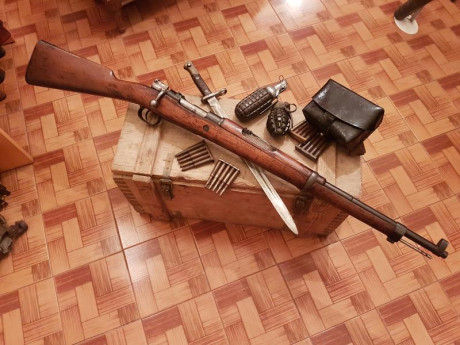 Vendo este Mosquetón M1916 en  CALIBRE ORIGINAL 7mm Mauser  (7x57), un clásico entre las armas largas 02