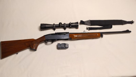 rifle semiautomático Remington woodmaster modelo 742 en madera calibre 280Rem con cañón de 22"
Muy 02