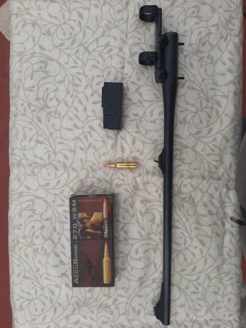 VENDO CAÑÓN MERKEL KR1 270WSM CON SU CARGADOR Y MONTURAS MAK DE UÑAS, REGALO CAJA DE BALAS ACCUBOND , 01
