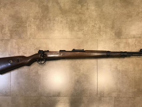 Buenas tardes, vendo mauser K98 byf año 42 captura rusa, acción, cañón y deposito de municion con la misma 02