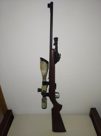 Muy feliz año a todos.
Vendo carabina Antchutz, cal. 22. Y guiada en E.
Tiene sus años,pero poco uso.
Va 01