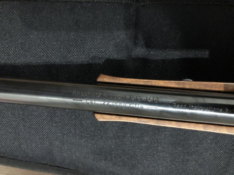 Anschütz 1415-16 22lr en perfecto estado por no decir como nueva, con gatillo al pelo, tiene una precisión 11