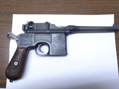 Pues lo dicho, vendo mi Mauser C-96 en calibre 7.63x25 Mauser, (toda la númeración es coincidente)  se 30