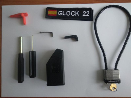 Vendo Glock modelo 22 en calibre 40 SW, de tercera generación, con sistema de amortiguación DPM, incluye 22