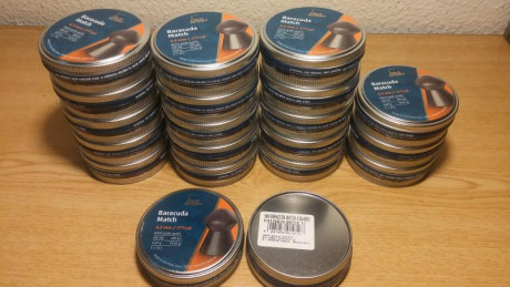 Vendo 20 cajas nuevas sin abrir de balines, H & N BARACUDA MATCH 4.50MM (.177)
compradas en el 2019 00