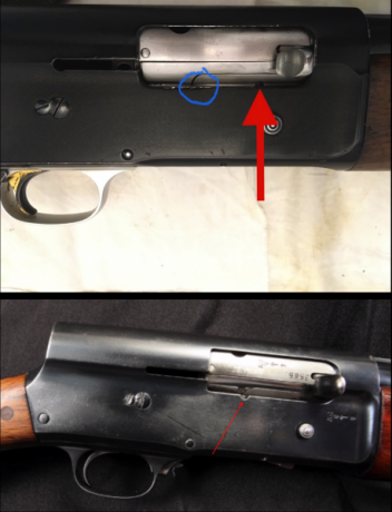 Hola,

Estoy limpiando una FN Browning A5 (hecha en Belgica) que ha caido en mis manos, y me encuentro 01