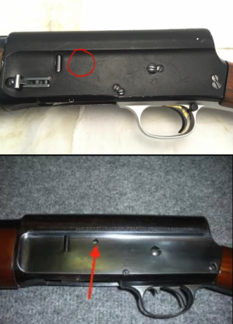 Hola,

Estoy limpiando una FN Browning A5 (hecha en Belgica) que ha caido en mis manos, y me encuentro 00