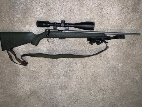 Se vende el siguiente equipo:
Carabina CZ 455, calibre 22 Magnum. Cañón inox
Bipode búfalo 
Correa Niggeloh
Visor 00