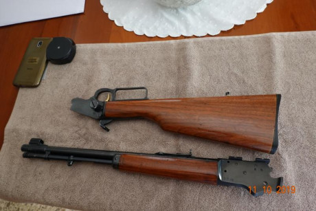 Vendo carabina Marlin 39 TDS takedown desmontable)calib.22 LR y 22 corto, única carabina desmontada de 01