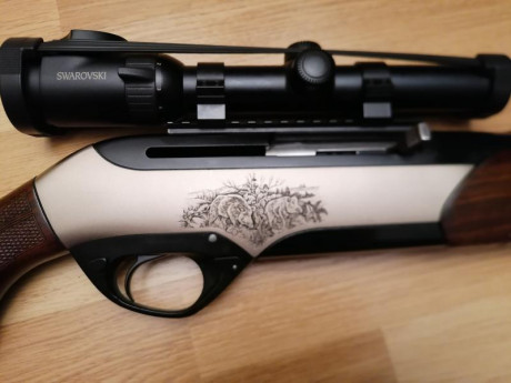 Hola.

Vendo un Merkel semiautomático, modelo de lujo JAGD ( costó casi 2.000 € ), en calibre 9,3x62. 11
