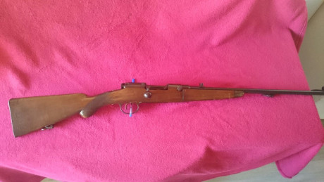  Vendo rifle ingles marca Jeffrey , calibre 6.5x54 
rifle desmontable en dos piezas totalmente original 01