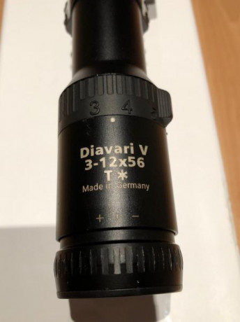 Visor Zeiss Victory Diavari 3-12x56 con retícula 4 en primer plano. Visor especial para rececho y aguardos 11