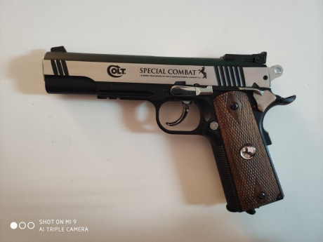 En venta Colt Special Combat en estado seminuevo (solo se ha utilizado 2 veces), utiliza bb's de acero 02