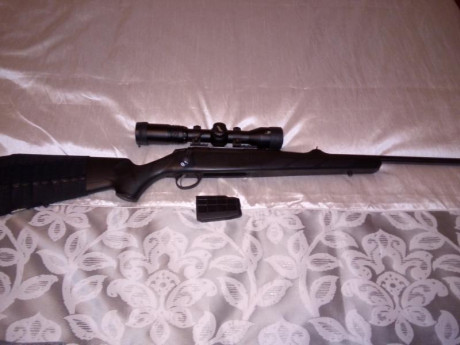 Tikka t3 calibre 9.3x62 con cargador extraible visor walther 1.7x10x40 PRScon anillas de acero warne desmontables 01
