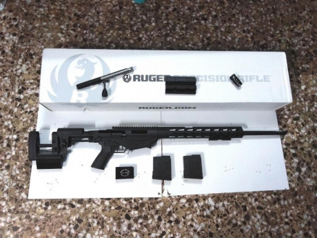 Vendo mi rifle Ruger Precision calibre 6,5 creedmoor con gatillo Timmey competicion, cargador one shot, 00