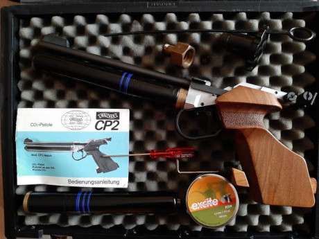 Vendo pistola de competición Walther Cp2 Match de CO2. La pistola tiene sus años pero por las fotos veréis 01