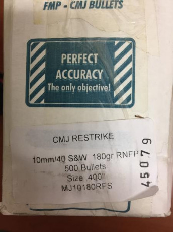 Vendo un total de 470 puntas del calibra 40. SW de 180 gr y 400 vainas del mismo calibre (sin desempistonar 01
