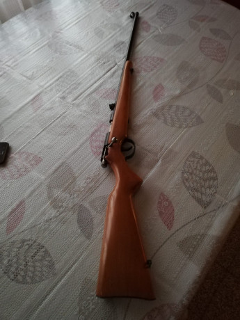 Cambio carabina SANTA BARBARA Mod.66 y Rifle DIKAR cal 50.

Monotiro
Cal 22 L.R.
Fabicada por Santa Barbara 01