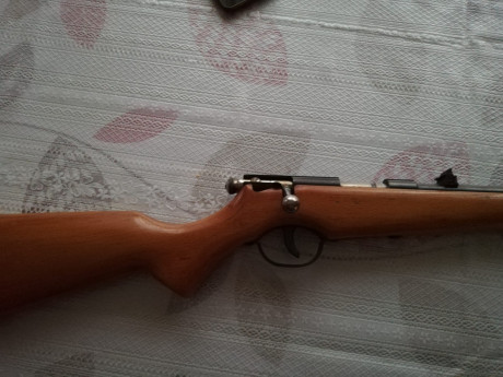 Cambio carabina SANTA BARBARA Mod.66 y Rifle DIKAR cal 50.

Monotiro
Cal 22 L.R.
Fabicada por Santa Barbara 00