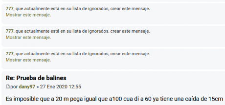 Buenos días.

Tras adquirir una carabina, aproveche para pedir unos cuantos balines, y así hacer pruebas.
Los 141