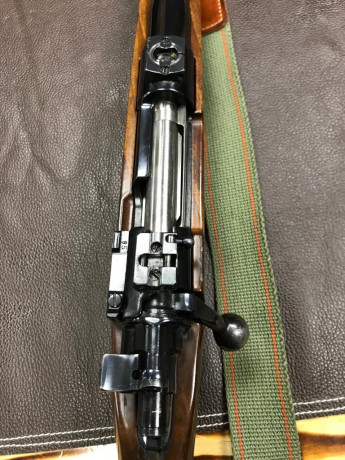 Cambio Mauser cerrojo en calibre 30.06. Con bases y anillas extra-altas para cerrojos M98. Las anillas 10