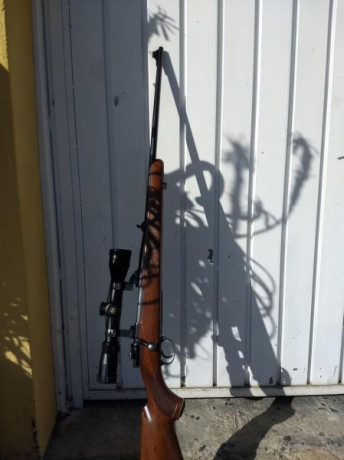 Cambio Mauser cerrojo en calibre 30.06. Con bases y anillas extra-altas para cerrojos M98. Las anillas 20