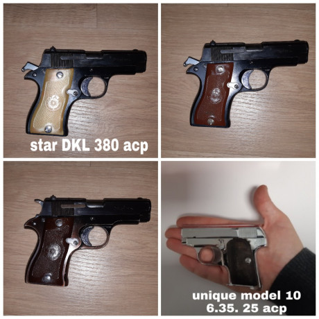 Busco una pistola pequeña, de fácil ocultación, del calibre 9mm parabelum, que esté bien cuidada, modelos 50