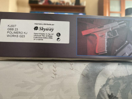 Vendo réplica exacta glock 23 para airsoft de la marca kjworks, está sin usar.
El precio 45€ + gastos 60