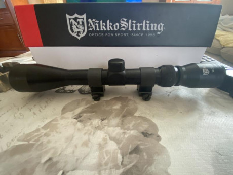 Visor NikkoStirling 3-9x40 Mount Máster con anillas para carril weaver y picantiny. Precio 35€ + gastos 00