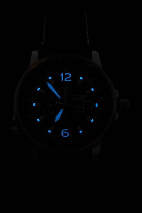 Relo, Citizen Promaster ECODRIVE con carga infinita de luz, jamás necesita pilas
Huso horario y calendario 10