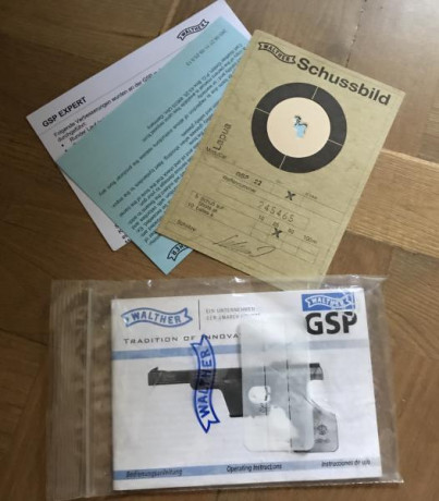 Hola!
Marca: Walther
Modelo:GSP EXPERT
Calibre: 22 L.R
Ubicación: Valladolid
Condiciones estéticas del 11