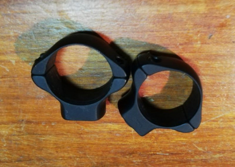 Vendo anillas Blaser de 26 mm de diámetro o sea de pulgada, originales.

55 euros portes incluidos 

Saludos 00