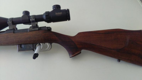 Vendo rifle marca Brno cal. 222 Remington con monturas y mira Bushnell 3-12x56 en perfectas condiciones.
Precio 00
