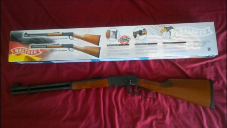 Winchester Walther level action CO2  

Regalo los siguientes accesorios:

3 Cargadores, 2 Cajas de balines 01