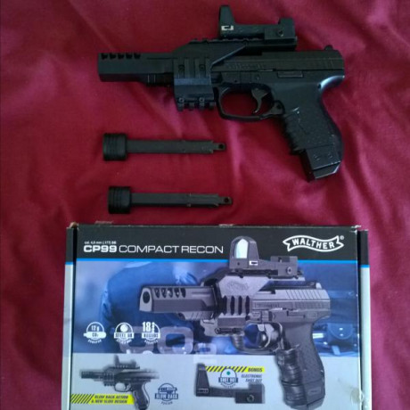 Walther CP 99 Compaqt Recon, visor de punto verde
 
  - Regalo un biberón de bolas de acero de 1500 unidades 00