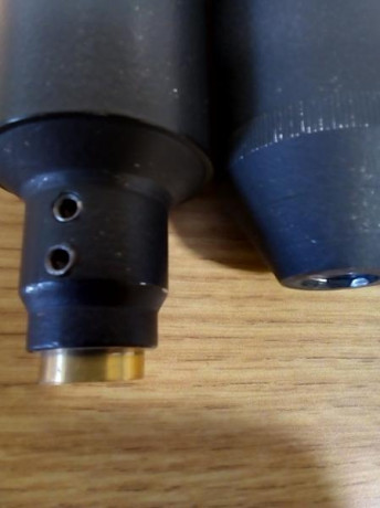 Hola,
Vendo silenciador de aluminio, desmontable para su limpieza y con rosca 1/2 UNF. El otro se retira 00