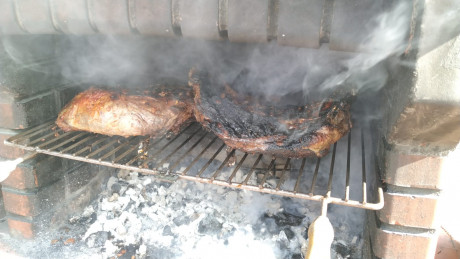 Hoy para comer acelgas hervidas y chuletón de vaca gallega vieja con seis semanas de maduración en cámara 111