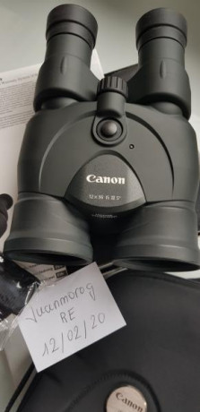 Vendo prismaticos Canon estabilizados de 12x36 III con poquisimo uso y en estado de reestreno con embalaje,estuche 01