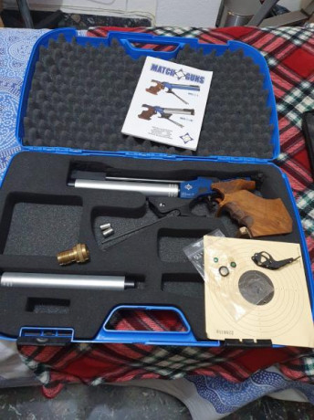Pongo a la venta una pistola pcp mach guns del cal 4.5 en muy buenas condiciones , revisada todos los 01