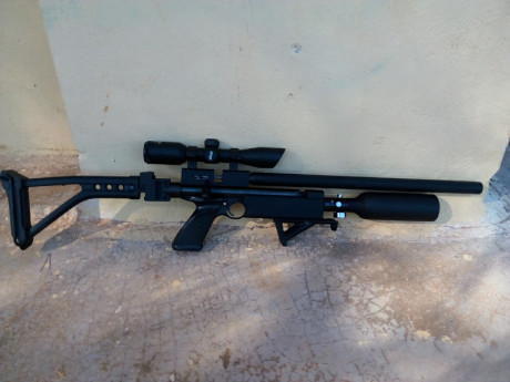 Se vende esta 2240 PCP carabina con culata plegable.(visor no incluido)
Pequeña carabina con base de 2240. 02