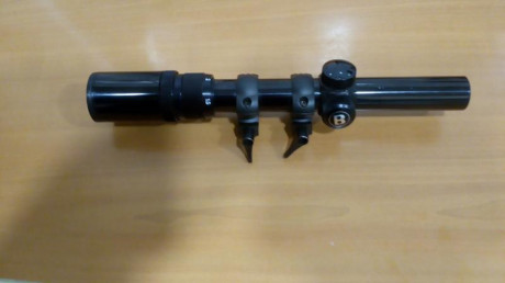 Vendo visor Bushnell de batida, tubo de pulgada aumentos 1'5 a 4'5 x 20 anillas picatini desmontables 02